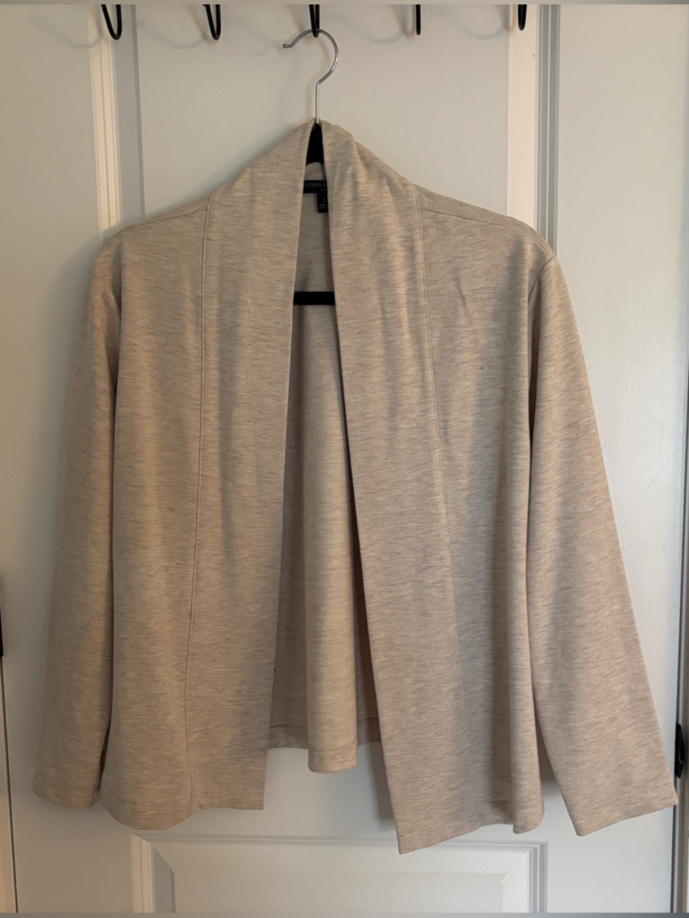 Women Light Beige Open Front Casual Blazer